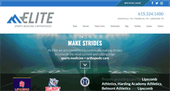 Desktop Screenshot of eliteorthopaedic.com