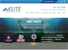 Tablet Screenshot of eliteorthopaedic.com